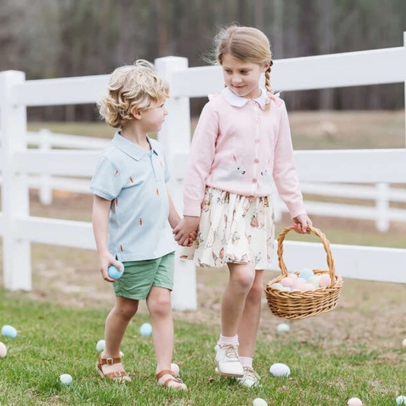 Pink Chicken Girls Gianna Skirt Bunny Friends Easter Size 14Y - Picture 2 of 12